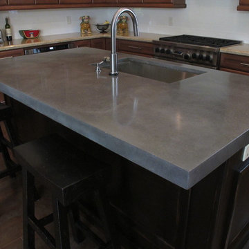 Raw Concrete Look - Kitchen Island