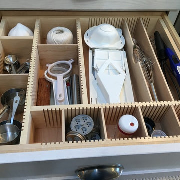Kitchen Drawer Organizers - Orderly Drawer maple custom inserts