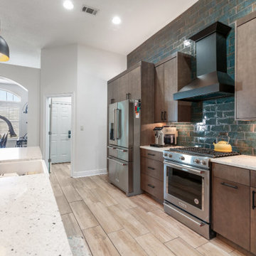 Stunning Contemporary Kitchen Remodel With New Cabinets