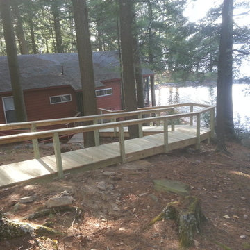 simple 70 foot ramp to lakehouse