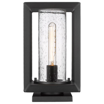 Golden Lighting 2073-OPR SD Smyth 13" Tall Post Light - Natural Black