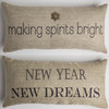 Making Spirits Bright Doublesided Holiday Pillow Cover