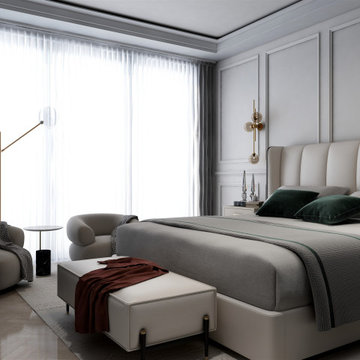 Elegant Master bedroom & bathroom design