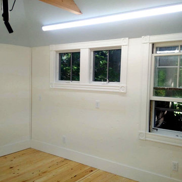 Detached garage conversion