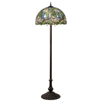 62 High Trillium & Violet Floor Lamp