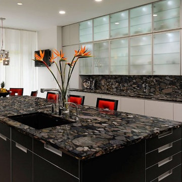 Golden Marinace Granite Kitchen