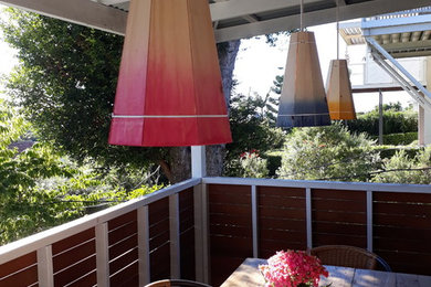 Design ideas for an eclectic deck in Brisbane.