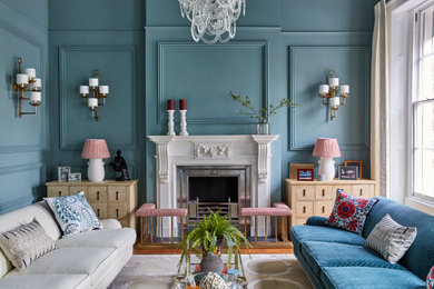 This is an example of a classic living room in Gloucestershire.