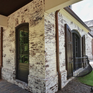 French Country Estate Lime Wash and Marmorino Plaster
