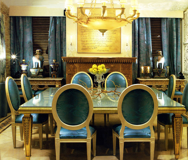 Классический Столовая Traditional Dining Room
