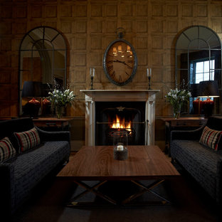 This is an example of a bohemian living room in Other.