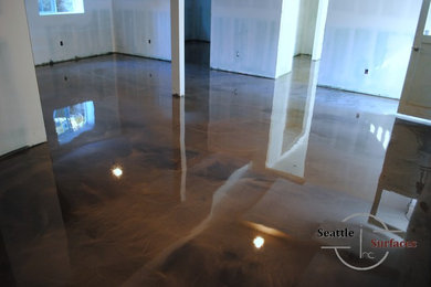 1400 sq. ft. Designer Epoxy Basement Floor