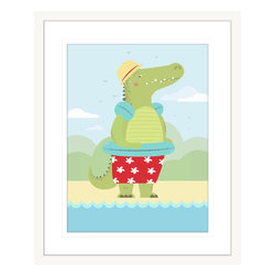 Curious Critters - Framed Wall Art (CUR04) - Kids Wall Decor