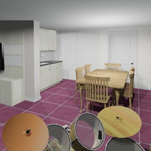 Basement 3D plans and photo-realistic renderings