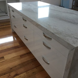 Pearl White Marble - Kitchen Countertops