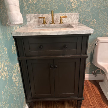 Tropical Powder Room Refresh — Oahu, Hawaii