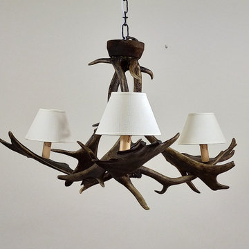 Antler Chandeliers with Sconces