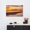 Cape Henlopen Sunset Coastal Landscape Photo Canvas Wall Art Print, 24" X 36"