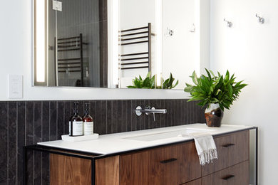 Inspiration for a mid-sized modern master bathroom remodel in Boise