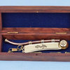 Brass/copper Bosun Whistle 6'' With Rosewood Box, Brass Bosun Whistle, Decorati