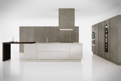 This is an example of a contemporary kitchen in West Midlands.
