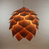 Crimean Pinecone Lamp, Maple Wood, Size 8 by Eekra