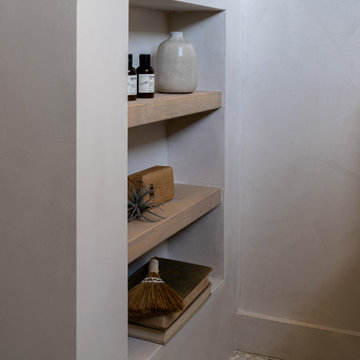 Part 2 - Modern and Understated Mediterranean Escape: Guest Bathroom