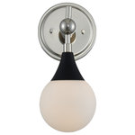 Kalco - Bogart 5x12" 1-Light Midcentury Wall-Light by Kalco - From the Bogart collection  this Midcentury 5Wx12H inch 1 Light Vanity will be a wonderful compliment to  any of these rooms: Bathroom; Vanity; Spa; Powder Room