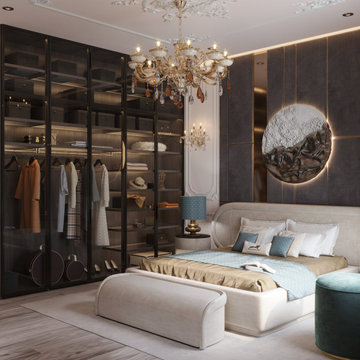 Elegant bedroom in the heart of Paris