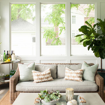 Beach Style Sunroom