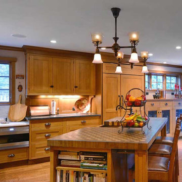 Port Washington, NY - Traditional - Walnut and Cherry Checkerboard Butcher Block