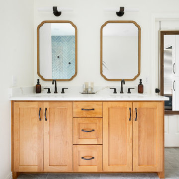 Modern Coastal Transitional Master Bathroom