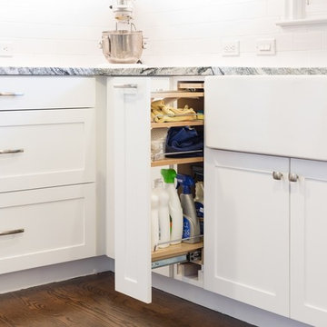 Transitional White Kitchen in District 66 Omaha NE