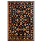 Bareens Designer Rugs - Classic Ziegler Allegra Black Aubergine Hand-Knotted Wool Rug - 8'3'' x 11'3'' - Enhance the ambiance of your home with this magnificent Persian-influenced Turkish hand-knotted rug made by skilled artisans capable of creating the most exceptional vegetable dyes and hand-spun wool. This exquisite handmade rug is a one-of-a-kind Peshawar Kafkaz, otherwise identified as Chobi, Chobi Peshawar, Oushak, or Ziegler rug. These handmade rugs are crafted in Pakistan utilizing superior-quality wool imported from Australia, New Zealand, and Korea in two types of weaves: the Persian weave and the Mori weave. This rug is meticulously crafted by hand using the finest natural vegetable dyes extracted from local plants. The artisans use a blend of hand-spun local and fine merino wool, resulting in a rug with a compelling texture, higher lanolin content, and longer staple. The artisans occasionally incorporate natural or artificial silk into the pile to enhance specific motifs. The finished product is an awe-inspiring execution of flawless design and an understated palette that exudes elegance.
