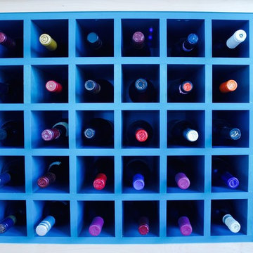 Bold and Unique Wine Display
