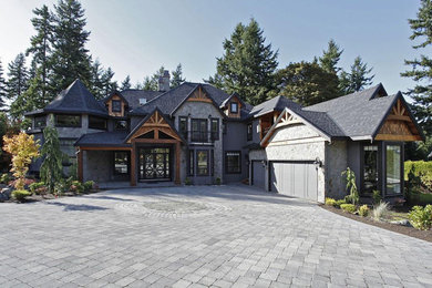 Inspiration for a rustic exterior home remodel in Vancouver