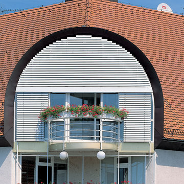 Halbkreis- Jalousien