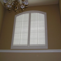 Paladium window over door shutter - Interior Shutters
