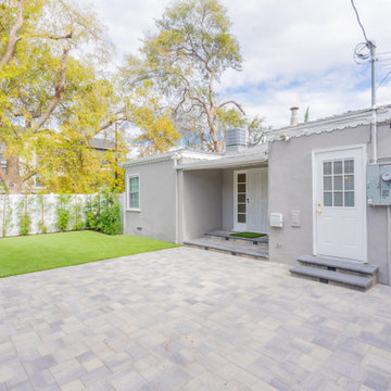 Landscaping include Artificial Turf and Pavers in Sherman Oaks