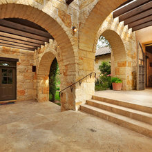 stone wall facade entranceway