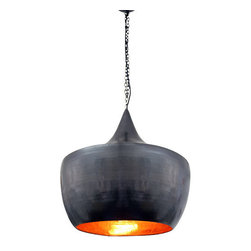 Big Beaten Copper Pagoda Pendant Light - Pendant Lighting