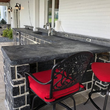 Custom Concrete and epoxy countertops
