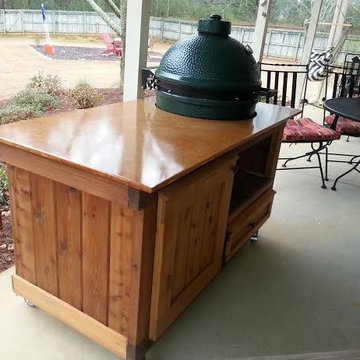 Custom Big Green Egg Tables