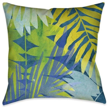 Brilliant Botanicals I Outdoor Decorative Pillow, 20"x20"