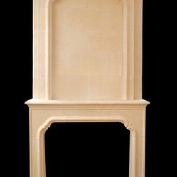Valbonne Mantel with Overmantel - Fireplace Mantels
