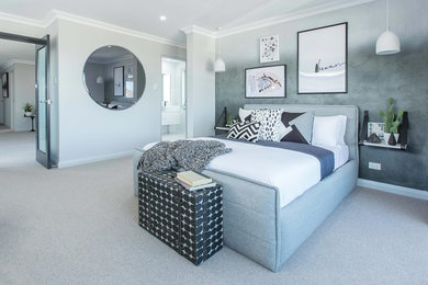 Kleines Modernes Schlafzimmer in Sydney