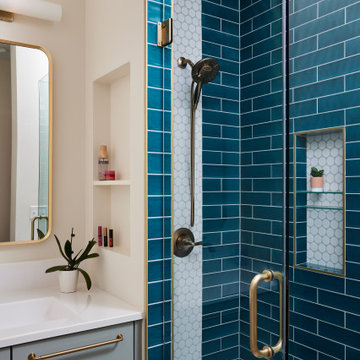 Colorful & Classic Bathroom Remodel