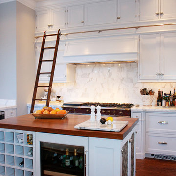 Traditional White Kitchen Island