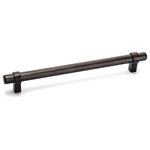 Cosmas - Cosmas 161-224ORB Oil Rubbed Bronze 8-7/8 CTC (224mm) Euro Bar Pull - 8-7/8" (224mm) Hole Centers