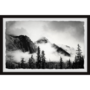 "Mysterious Peak" Framed Painting Print, 12x8